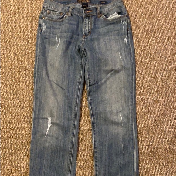 Seven7 distressed jeans women size 30 slim navy - Picture 4 of 10